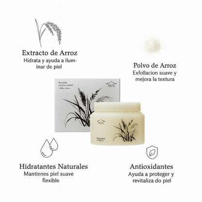 SIOT Rice Mask - Mascarilla para una piel más clara, suave y uniforme