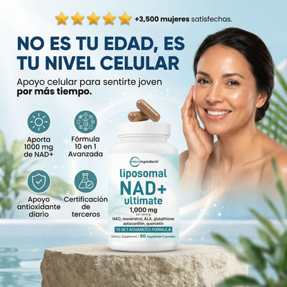 Liposomal NAD™ Pro- Apoyo celular diario para mantener tu energía y vitalidad.