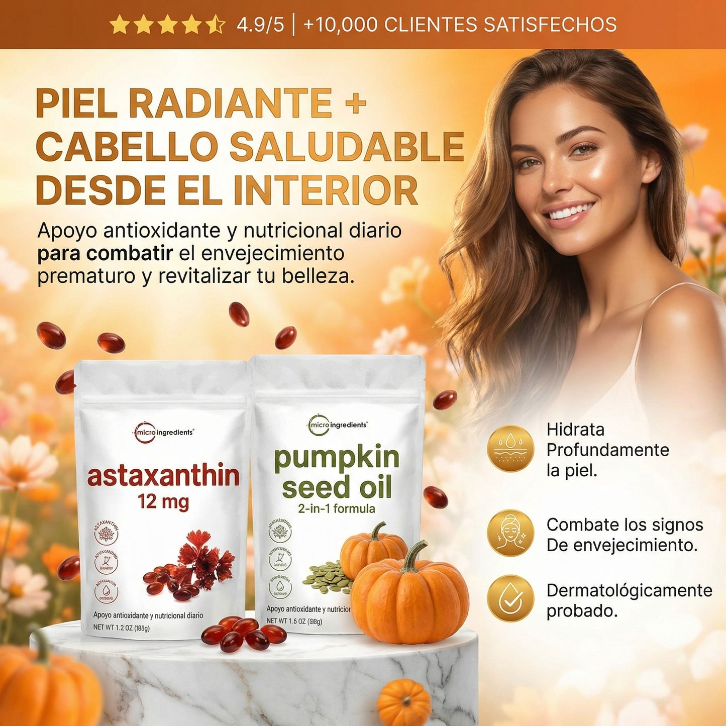 Pumpkin + Asta - Fórmula Dual Antioxidante