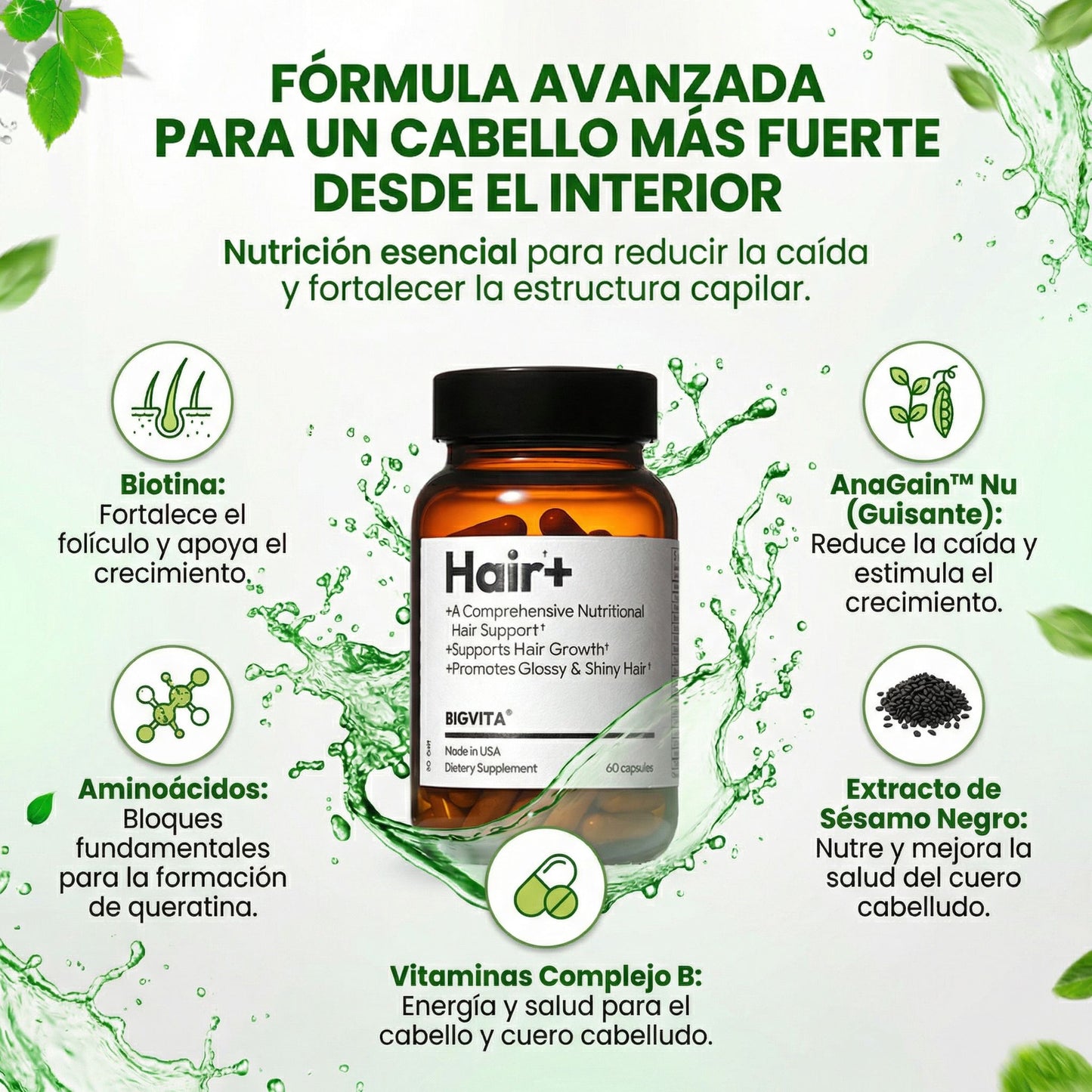Hair+ - Es parte de tu rutina diaria de cuidado capilar.