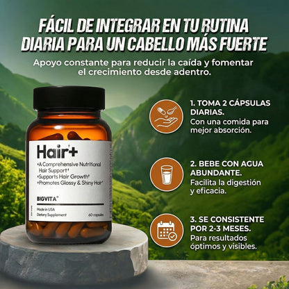 Hair+ - Es parte de tu rutina diaria de cuidado capilar.