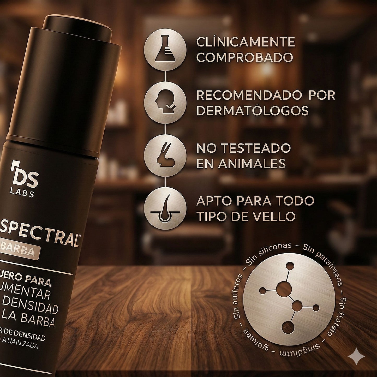 Spectral Beard - Activa el crecimiento donde tu barba no responde